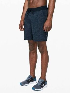 Lululemon T.H.E. Short Heather All Over Iron Blue True Navy Size S